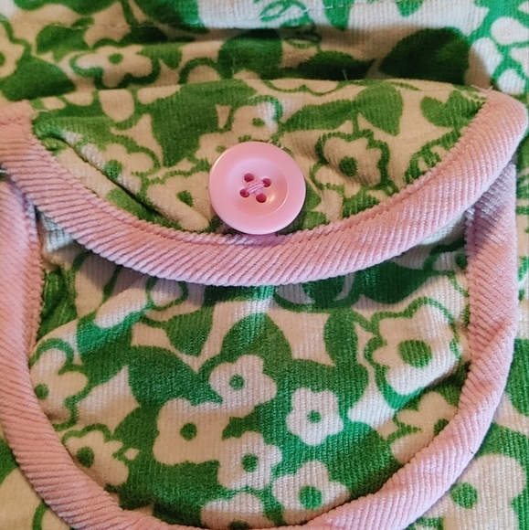 Lilly Pulitzer floral Reversible Down Puffer Vest Sz.4 - Picture 5 of 6